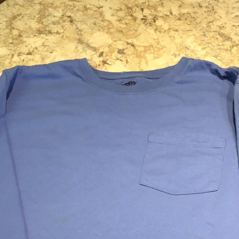 2XL long sleeve pocket tee
